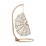 Amalie Wicker Rattan Outdoor Patio Rattan Swing Chair - BUILDMYPLACE