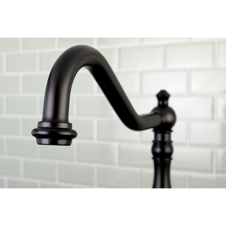 American Classic Single - Handle Kitchen Faucet with Brass Sprayer, Oil Rubbed Bronze - BUILDMYPLACE