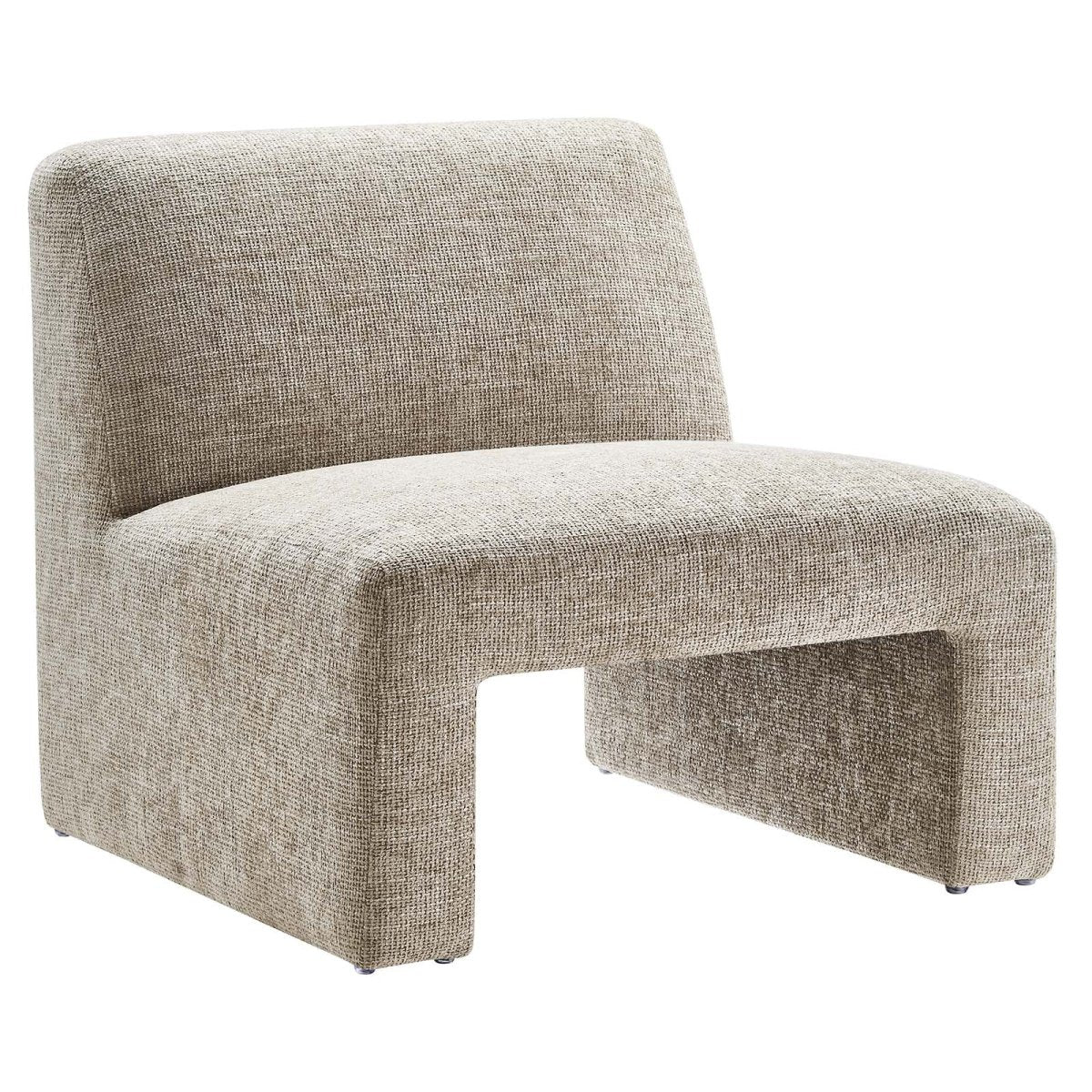 Amita Chenille Upholstered Accent Chair - BUILDMYPLACE