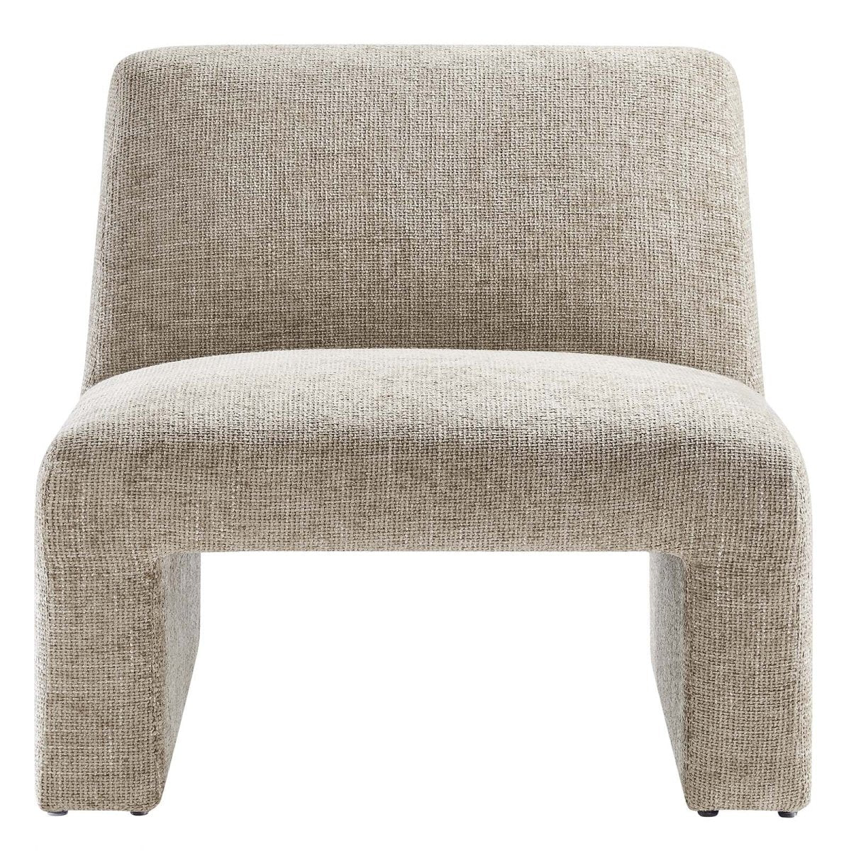 Amita Chenille Upholstered Accent Chair - BUILDMYPLACE