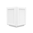 Angle Base Cabinet - 24W x 34 - 1/2H x 24D - 2D - Aria White Shaker - BUILDMYPLACE