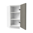 Angle Base End Cabinet| Matrix Silver | 12"W x 34.5"H x 24"D - BUILDMYPLACE