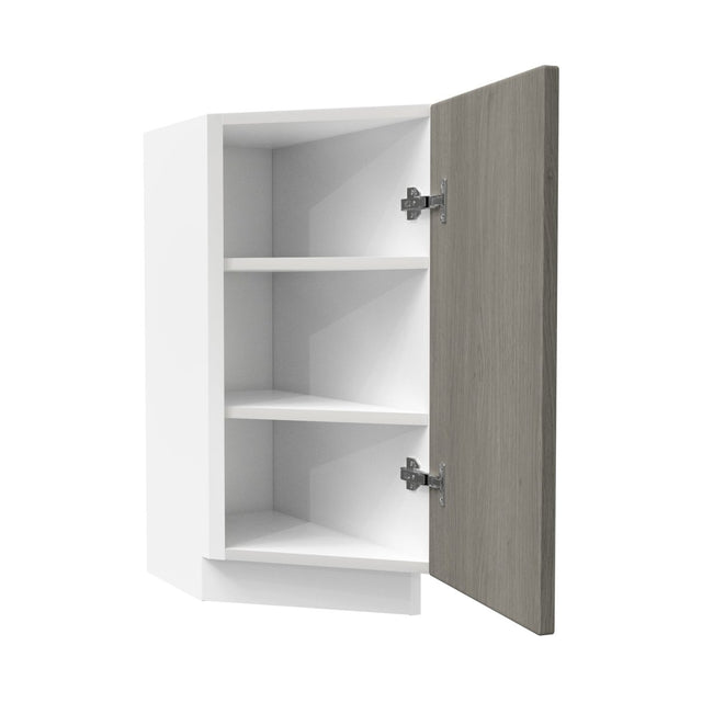 Angle Base End Cabinet| Matrix Silver | 12"W x 34.5"H x 24"D - BUILDMYPLACE