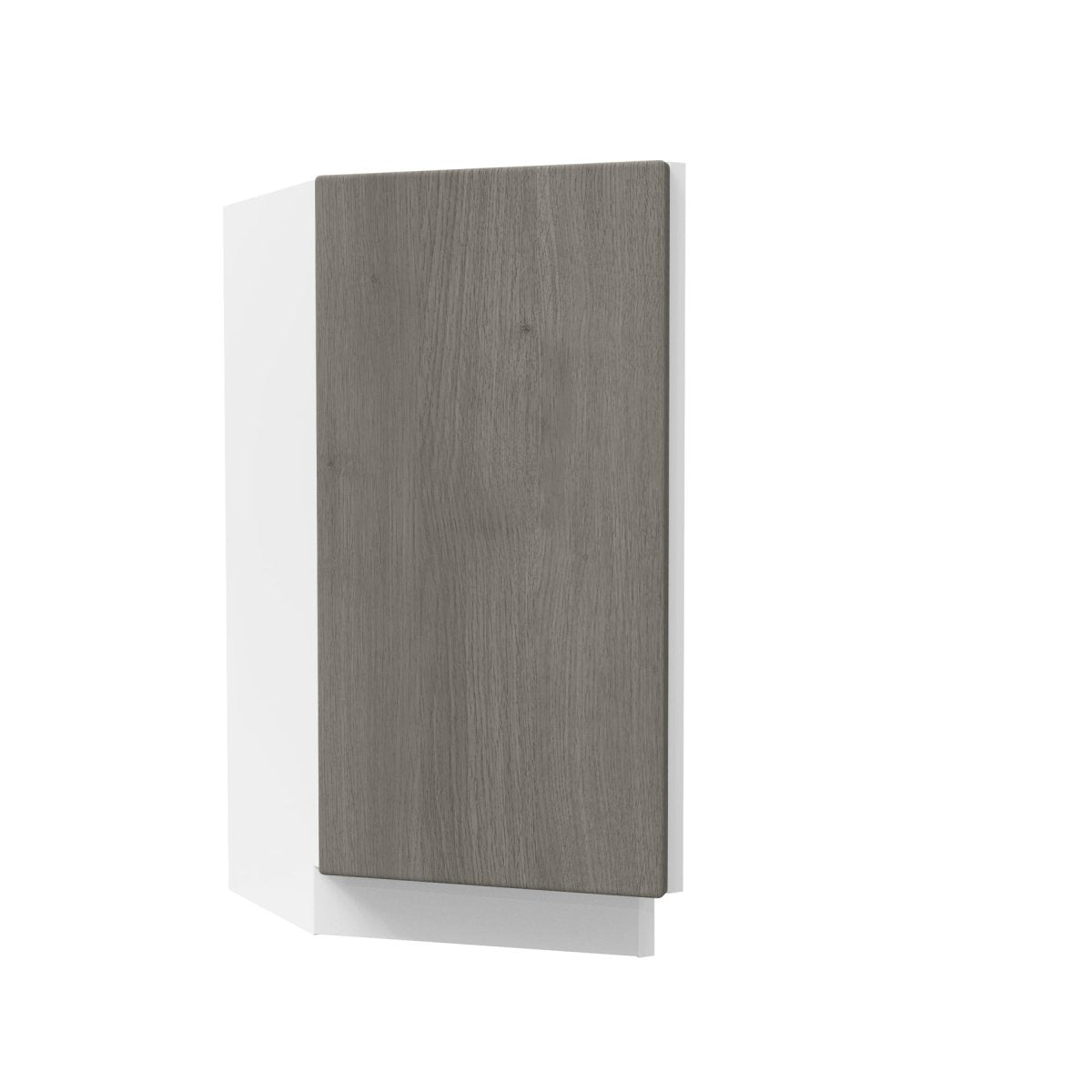 Angle Base End Cabinet| Matrix Silver | 12"W x 34.5"H x 24"D - BUILDMYPLACE