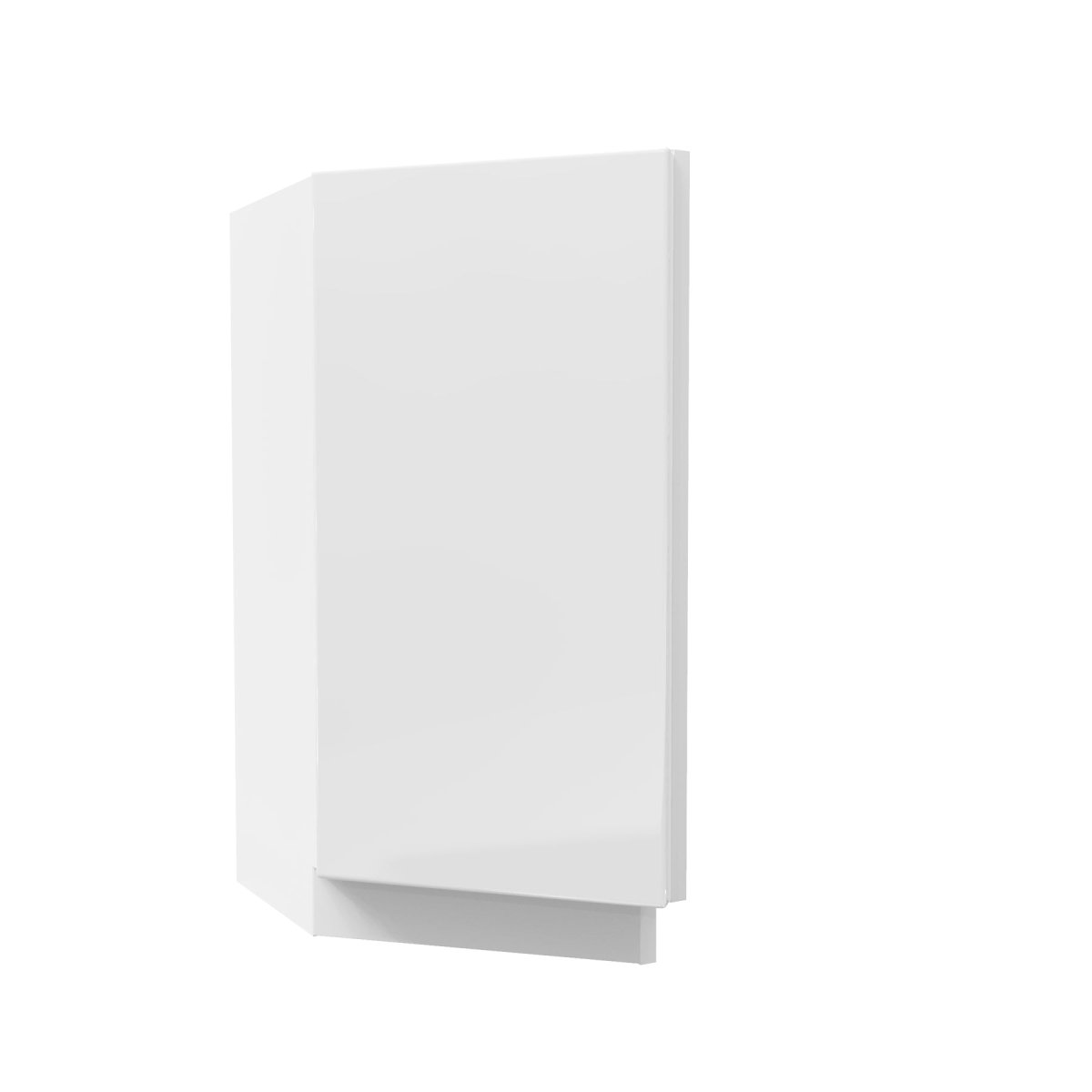 Angle Base End Cabinet | Milano White | 24"W x 34.5"H x 24"D - BUILDMYPLACE