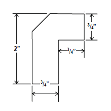 Angle Light Trail Molding - 96'