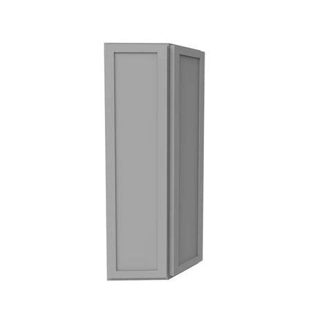 Angle Wall Cabinet - 12W x 36H x 12D - Grey Shaker Cabinet - BUILDMYPLACE