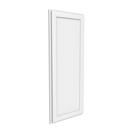 Angle Wall Cabinet - 12W x 42H x 12D - Aria White Shaker - BUILDMYPLACE