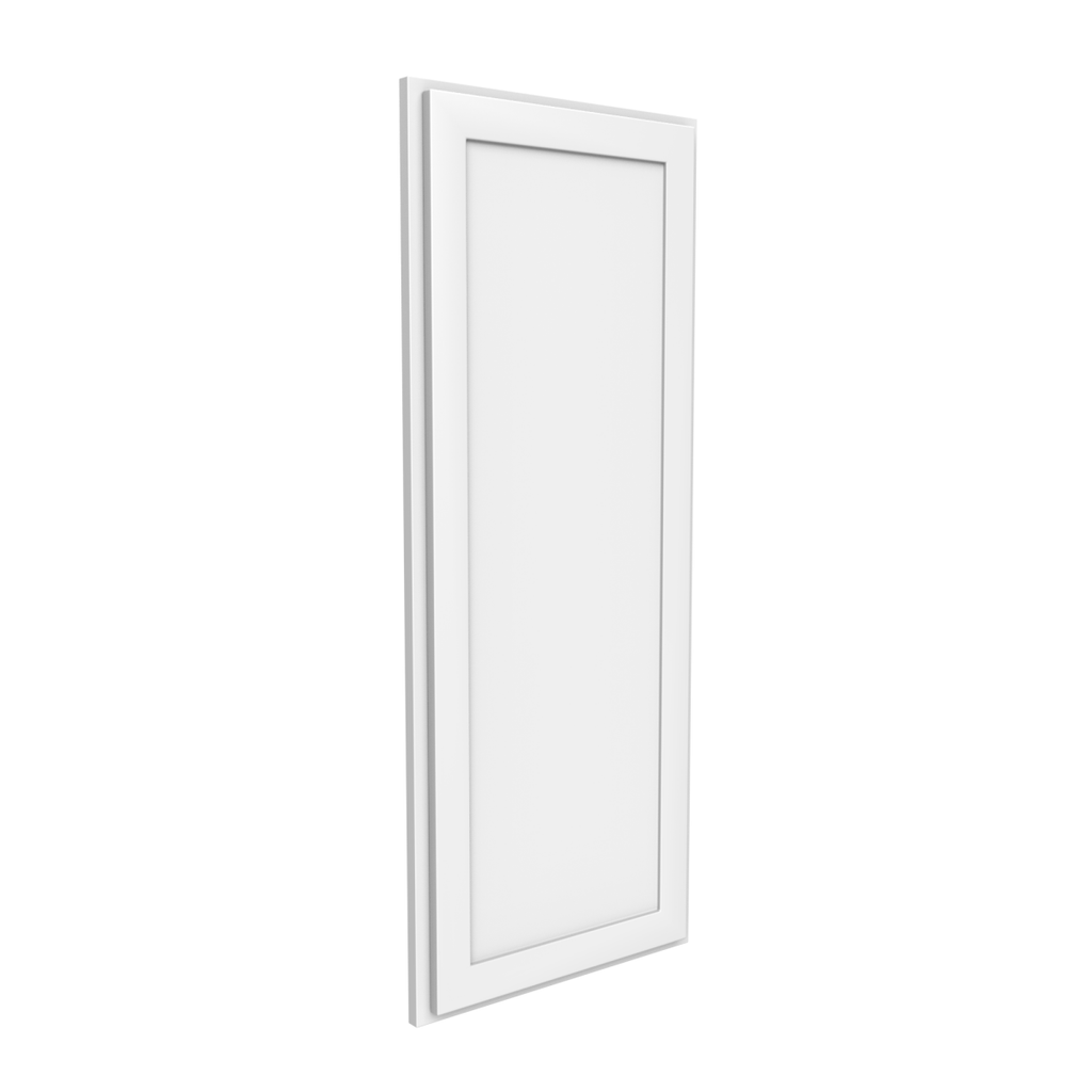 Angle Wall Cabinet - 12W x 42H x 12D - Aria White Shaker