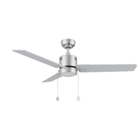 APEX 52 inch 3 - Blade Ceiling Fan with Pull Chain - LEDMyPlace