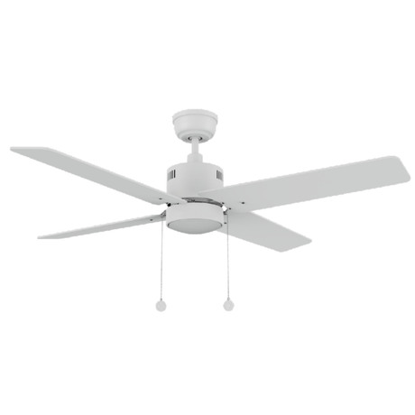 APEX 52 inch 4 - Blade Ceiling Fan with LED Light & Pull Chain - LEDMyPlace
