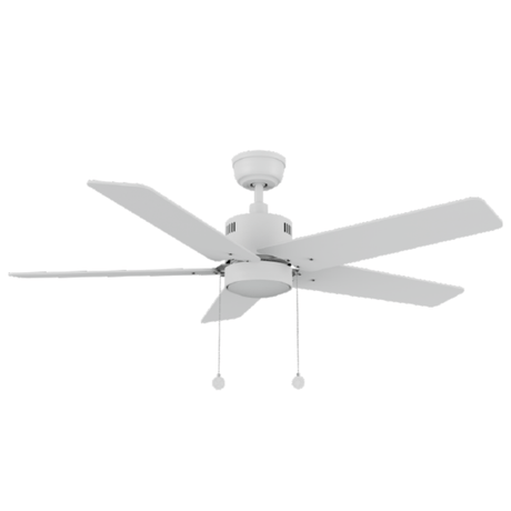 APEX 52 inch 5 - Blade Ceiling Fan with LED Light & Pull Chain - LEDMyPlace
