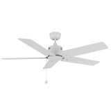 APEX 52 inch 5 - Blade No Light Ceiling Fan with Pull Chain - LEDMyPlace