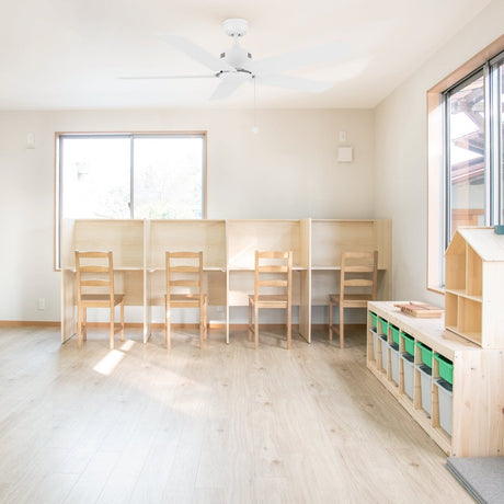 APEX 52 inch 5 - Blade No Light Ceiling Fan with Pull Chain - LEDMyPlace