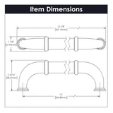 Appliance Pull - 12 Inch Center to Center - Hickory Hardware - BUILDMYPLACE