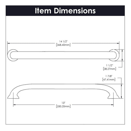 Appliance Pull - 13 Inch Center to Center - Hickory Hardware - BUILDMYPLACE