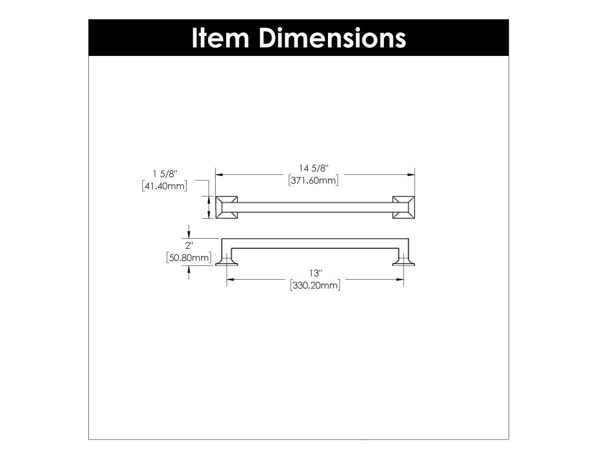 Appliance Pull 13 Inch Center to Center - Studio Collection - BUILDMYPLACE