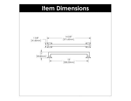 Appliance Pull 13 Inch Center to Center - Studio Collection - BUILDMYPLACE