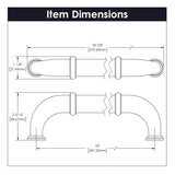 Appliance Pull - 18 Inch Center to Center - Hickory Hardware - BUILDMYPLACE