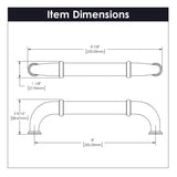 Appliance Pull - 8 Inch - Center to Center - Hickory Hardware - BUILDMYPLACE