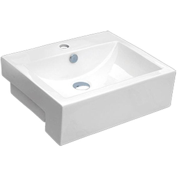 Apron Porcelain Rectangular Vessel Sink - BUILDMYPLACE