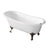 Aqua Eden 67" Cast Iron Clawfoot Tub with 7" Faucet Drillings - BUILDMYPLACE