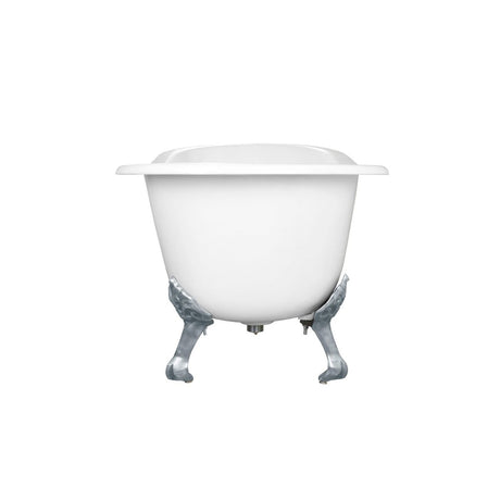 Aqua Eden 67" Cast Iron Clawfoot Tub with 7" Faucet Drillings - BUILDMYPLACE