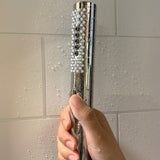 Aqua Power Shower Spa Chrome Shower Systems - Dual Shower Head In Polished Chrome Finish - BUILDMYPLACE