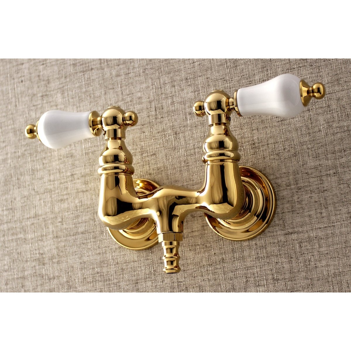 Aqua Vintage 3.4" Wall Mount Tub Faucet In 1.6" Spout Reach - BUILDMYPLACE