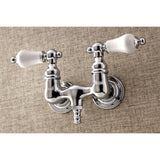 Aqua Vintage 3.4" Wall Mount Tub Faucet In 1.6" Spout Reach - BUILDMYPLACE