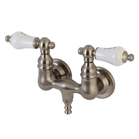 Aqua Vintage 3.4" Wall Mount Tub Faucet In 1.6" Spout Reach - BUILDMYPLACE