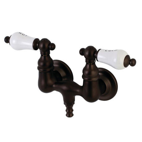 Aqua Vintage 3.4" Wall Mount Tub Faucet In 1.6" Spout Reach - BUILDMYPLACE