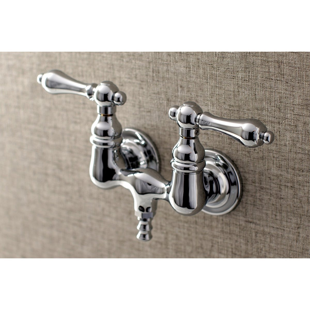 Aqua Vintage 3.4" Wall Mount Tub Faucet With Hand Shower - BUILDMYPLACE