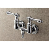 Aqua Vintage 3.4" Wall Mount Tub Faucet With Hand Shower - BUILDMYPLACE