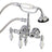 Aqua Vintage 3.4" Wall Mount Tub Faucet With Hand Shower - BUILDMYPLACE