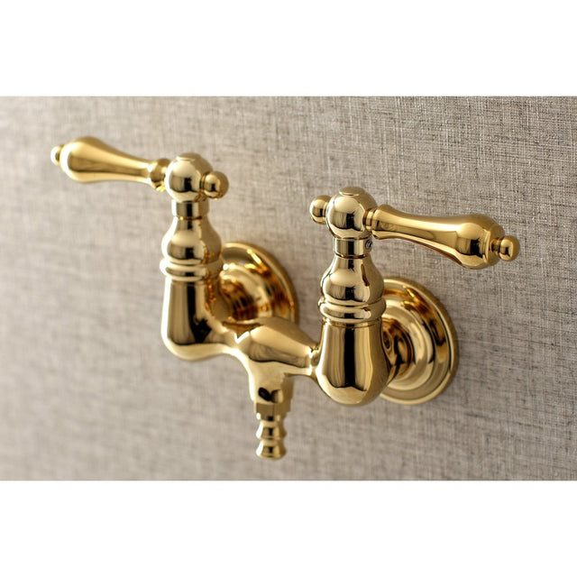 Aqua Vintage 3.4" Wall Mount Tub Faucet With Hand Shower - BUILDMYPLACE