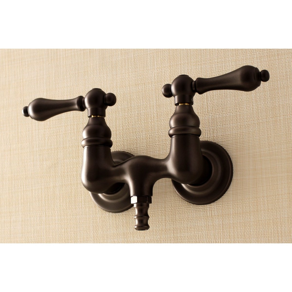 Aqua Vintage 3.4" Wall Mount Tub Faucet With Hand Shower - BUILDMYPLACE