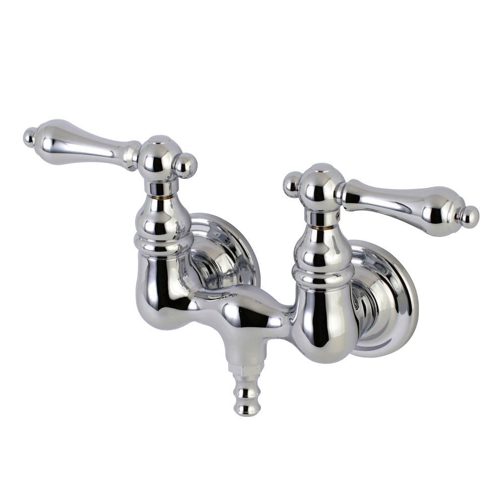 Aqua Vintage 3.4" Wall Mount Tub Faucet With Hand Shower - BUILDMYPLACE