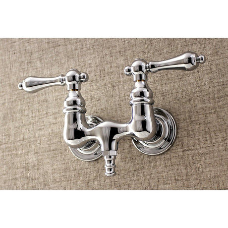 Aqua Vintage 3.4" Wall Mount Tub Faucet With Hand Shower - BUILDMYPLACE