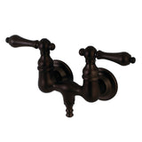 Aqua Vintage 3.4" Wall Mount Tub Faucet With Hand Shower - BUILDMYPLACE