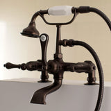 Aqua Vintage 7" Tub Faucet W/ Hand Shower - BUILDMYPLACE