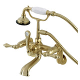 Aqua Vintage 7" Tub Faucet W/ Hand Shower - BUILDMYPLACE