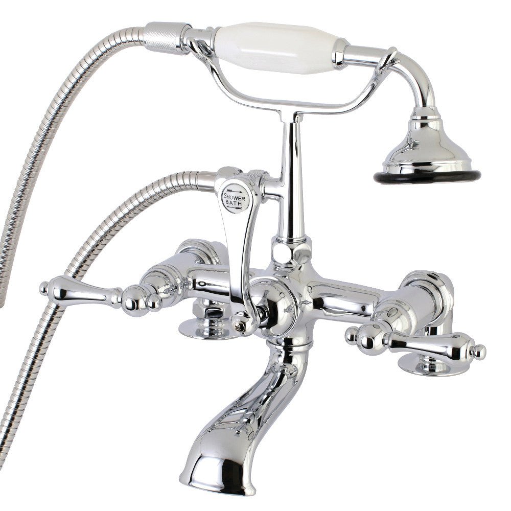 Aqua Vintage 7" Tub Faucet W/ Hand Shower - BUILDMYPLACE