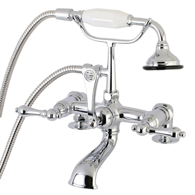 Aqua Vintage 7" Tub Faucet W/ Hand Shower - BUILDMYPLACE