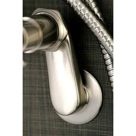 Aqua Vintage Concord 7" Adjustable Wall Mount Tub Faucet With Cross Handles - BUILDMYPLACE