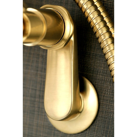 Aqua Vintage Concord 7" Adjustable Wall Mount Tub Faucet With Lever Handles - BUILDMYPLACE