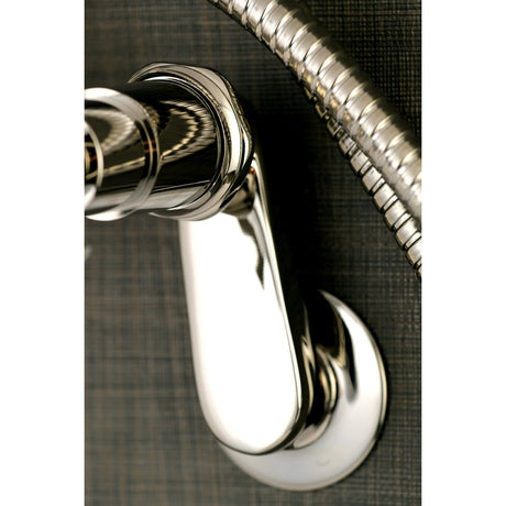 Aqua Vintage Concord 7" Adjustable Wall Mount Tub Faucet With Lever Handles - BUILDMYPLACE