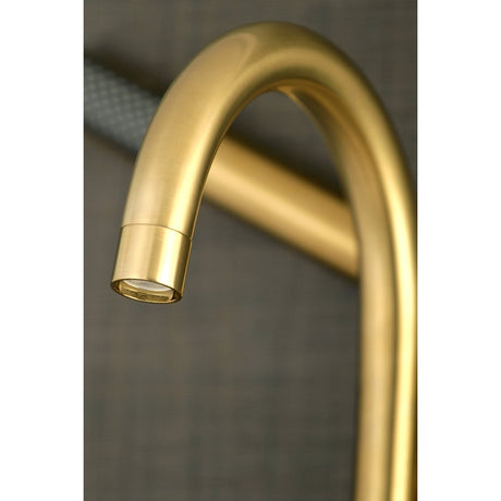 Aqua Vintage Concord 7" Adjustable Wall Mount Tub Faucet With Lever Handles - BUILDMYPLACE