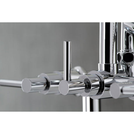 Aqua Vintage Concord 7" Deck Mount Clawfoot Tub Faucet - BUILDMYPLACE