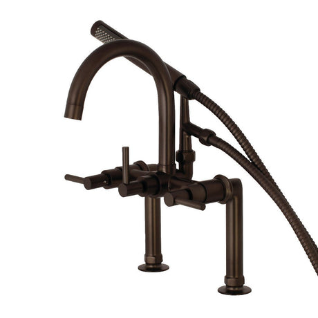 Aqua Vintage Concord 7" Deck Mount Clawfoot Tub Faucet - BUILDMYPLACE